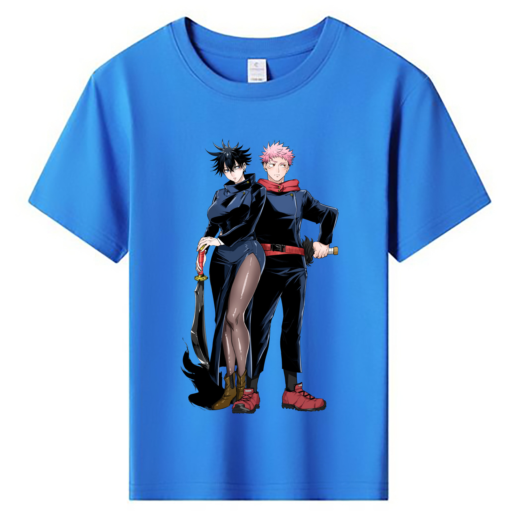 （画像用） 呪術廻戦 Jujutsu Kaisen 綿100％キッズTシャツ（フロントプリント）